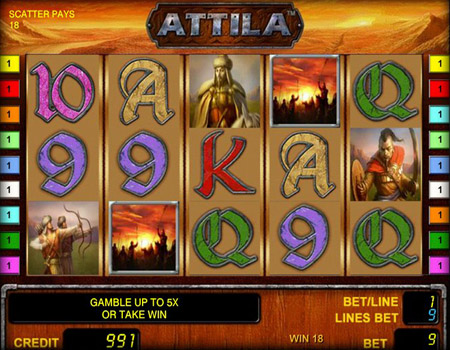 Игровые автоматы Attila.