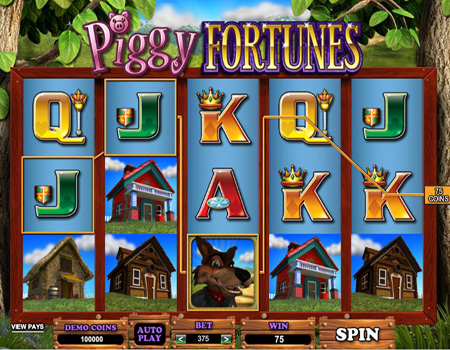 Игровой видео автомат Piggy Fortunes.
