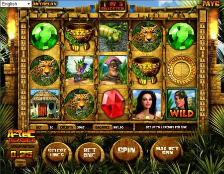 Игровые автоматы Aztec Treasures.