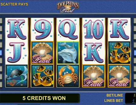 Онлайн игровой автомат Dolphins Pearl.