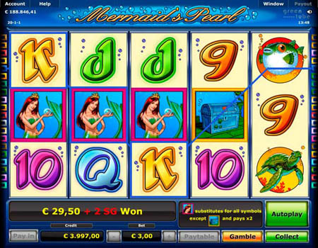 Игровые автоматы Mermaids Pearl.
