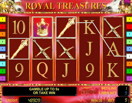 Игровой автомат Royal Treasures.